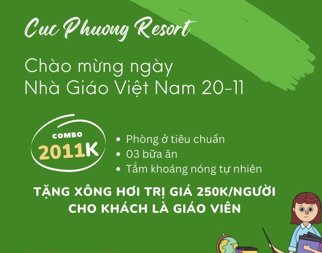 CHƯƠNG TRÌNH TRI ÂN NGÀY NHÀ GIÁO VIỆT NAM 20/11 TẠI CÚC PHƯƠNG RESORT